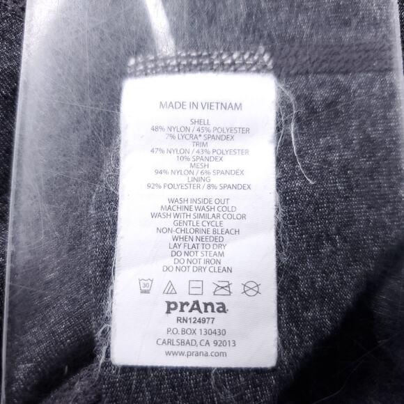 Prana Yoga Pants Women S Charcoal Gray Heather Wide Leg Flare Athleisure Casual - Picture 12 of 12